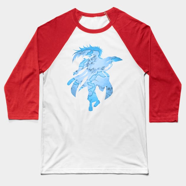 Ryoma: Dancing Samurai Baseball T-Shirt by Raven's Secret Shop